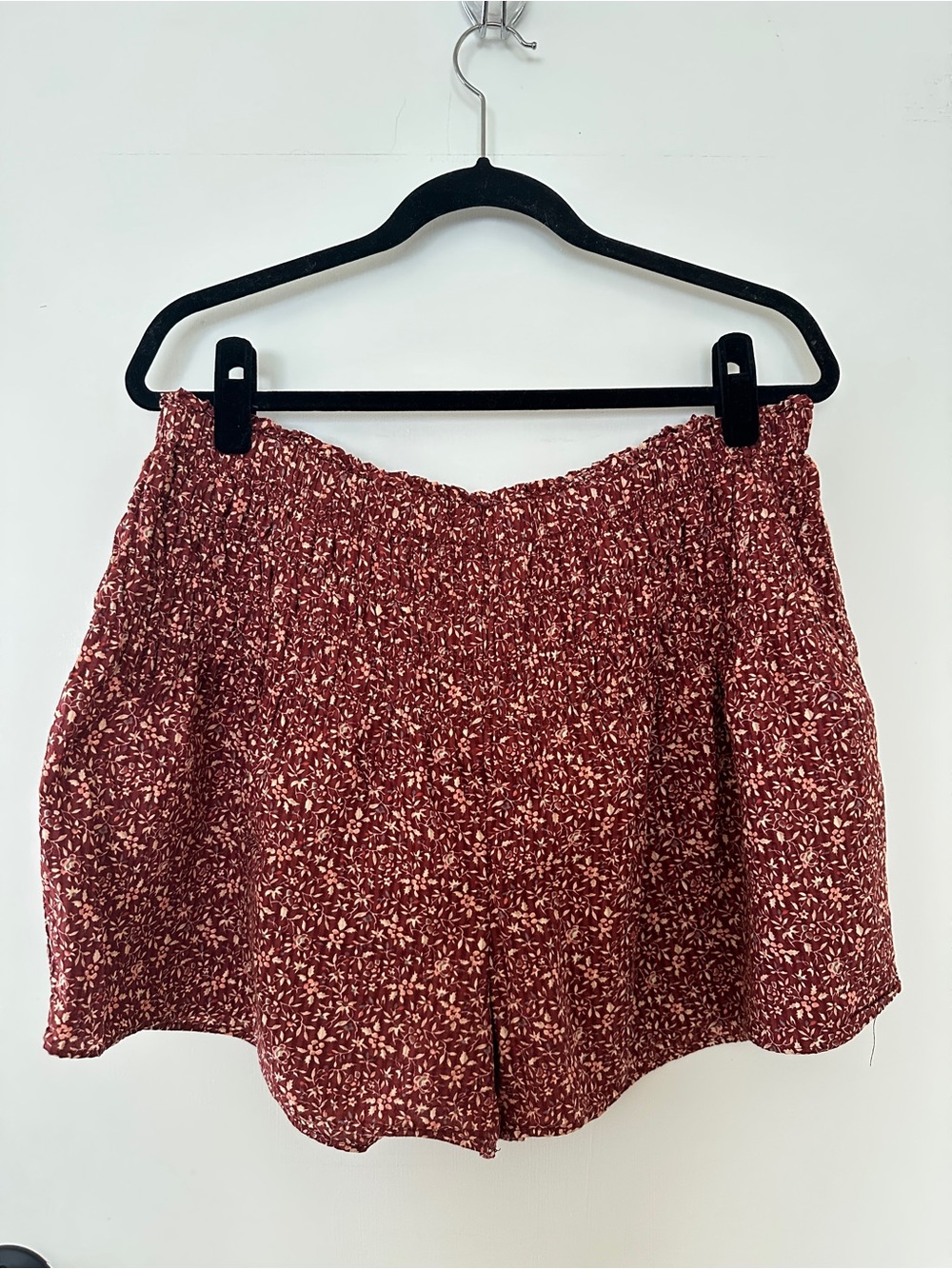 Madewell Smocked Pull-On Shorts in Florentine Floral